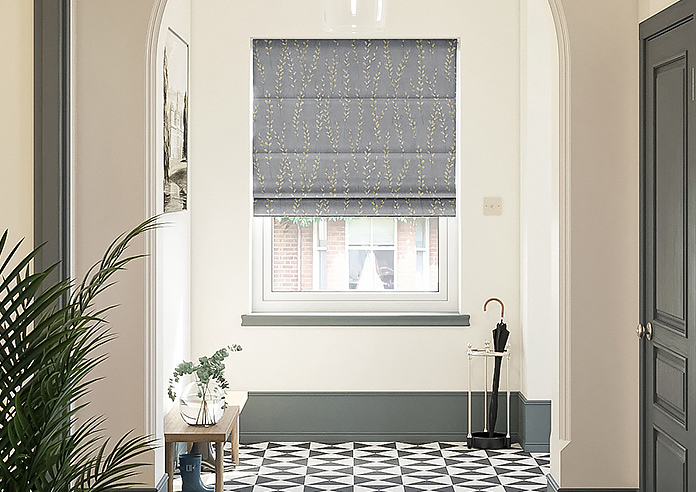 Willow Field, Stone Grey - Twist&Fit Roman Blind - Image 3